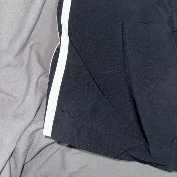 Men's Nylon Adidas Shorts - Black - White - US M - Picture 3 of 5